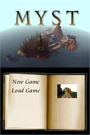 Title screen of Myst on the Nintendo DS.