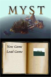 Title screen of Myst on the Nintendo DS.