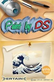 Title screen of Paint By Ds on the Nintendo DS.