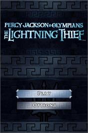 Title screen of Percy Jackson - Le Voleur De Foudre on the Nintendo DS.