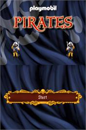 Title screen of Playmobil - Pirates - Boarding! on the Nintendo DS.