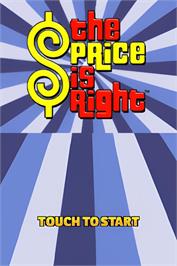 Title screen of Price Is Right, The on the Nintendo DS.