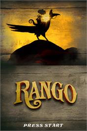 Title screen of Rango on the Nintendo DS.