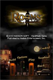 Title screen of Rooms - The Main Building on the Nintendo DS.