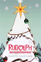 Title screen of Rudolph - The Red-nosed Reindeer on the Nintendo DS.
