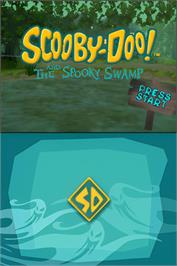 Title screen of Scooby-doo! And The Spooky Swamp on the Nintendo DS.