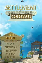 Title screen of Settlement - Colossus on the Nintendo DS.