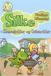 Title screen of Silke - Pixelines Lillesoester - Hoensefoedder Og Guleroedder on the Nintendo DS.