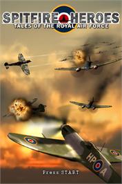 Title screen of Spitfire Heroes - Tales Of The Royal Air Force on the Nintendo DS.