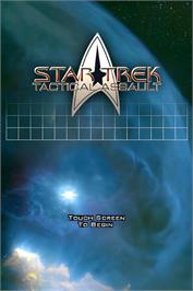 Title screen of Star Trek - Tactical Assault on the Nintendo DS.