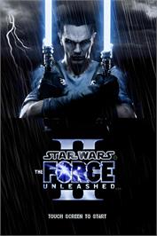Title screen of Star Wars - Le Pouvoir De La Force 2 on the Nintendo DS.