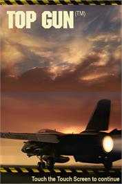 Title screen of Top Gun on the Nintendo DS.