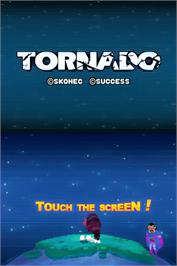 Title screen of Tornado on the Nintendo DS.