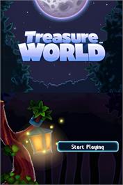 Title screen of Treasure World on the Nintendo DS.