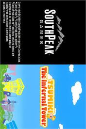 Title screen of Tsumiki - Block Drop Mania on the Nintendo DS.