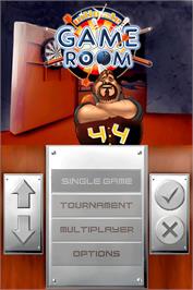 Title screen of Ultimate Game Room on the Nintendo DS.