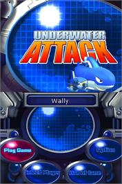 Title screen of Underwater Attack on the Nintendo DS.