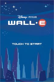 Title screen of Wall-e on the Nintendo DS.