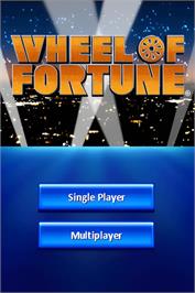 Title screen of Wheel Of Fortune on the Nintendo DS.