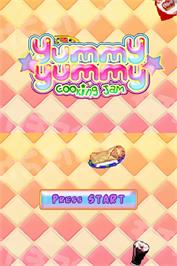 Title screen of Yummy Yummy Cooking Jam on the Nintendo DS.
