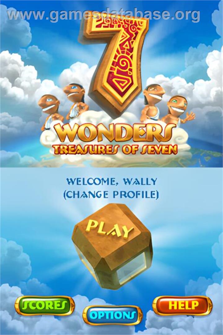 7 Wonders - Treasures Of Seven - Nintendo DS - Artwork - Title Screen