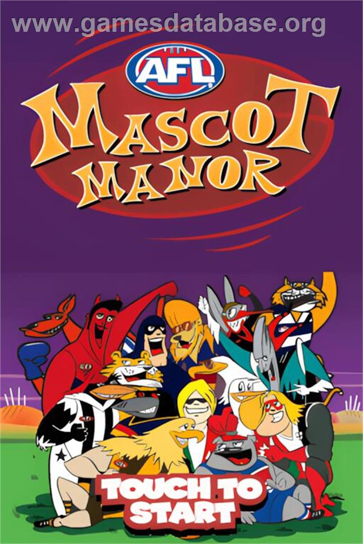 AFL Mascot Manor - Nintendo DS - Artwork - Title Screen