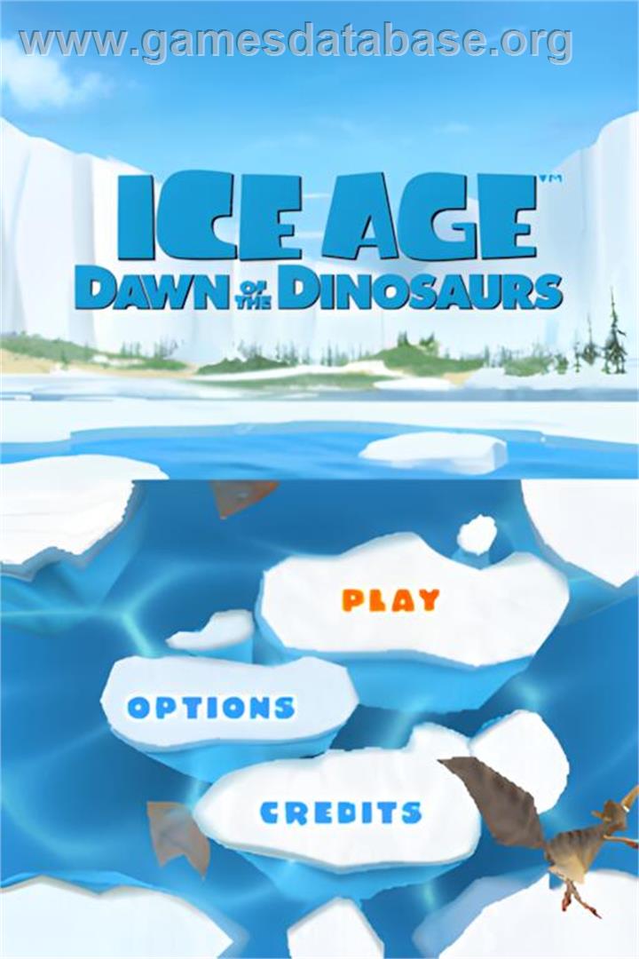 Age De Glace 3 - Le Temps Des Dinosaures, L' - Nintendo DS - Artwork - Title Screen