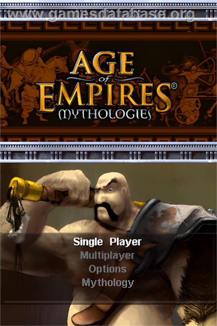 Age Of Empires - Mythologies - Nintendo DS - Artwork - Title Screen
