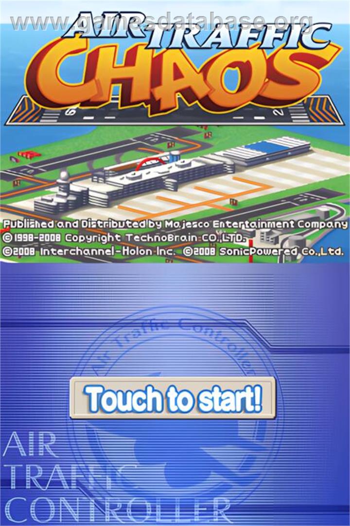 Air Traffic Chaos - Nintendo DS - Artwork - Title Screen