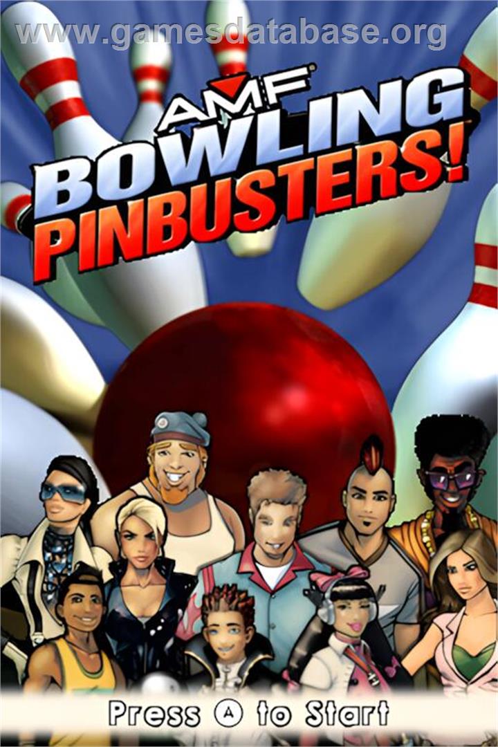 Amf Bowling Pinbusters! - Nintendo DS - Artwork - Title Screen