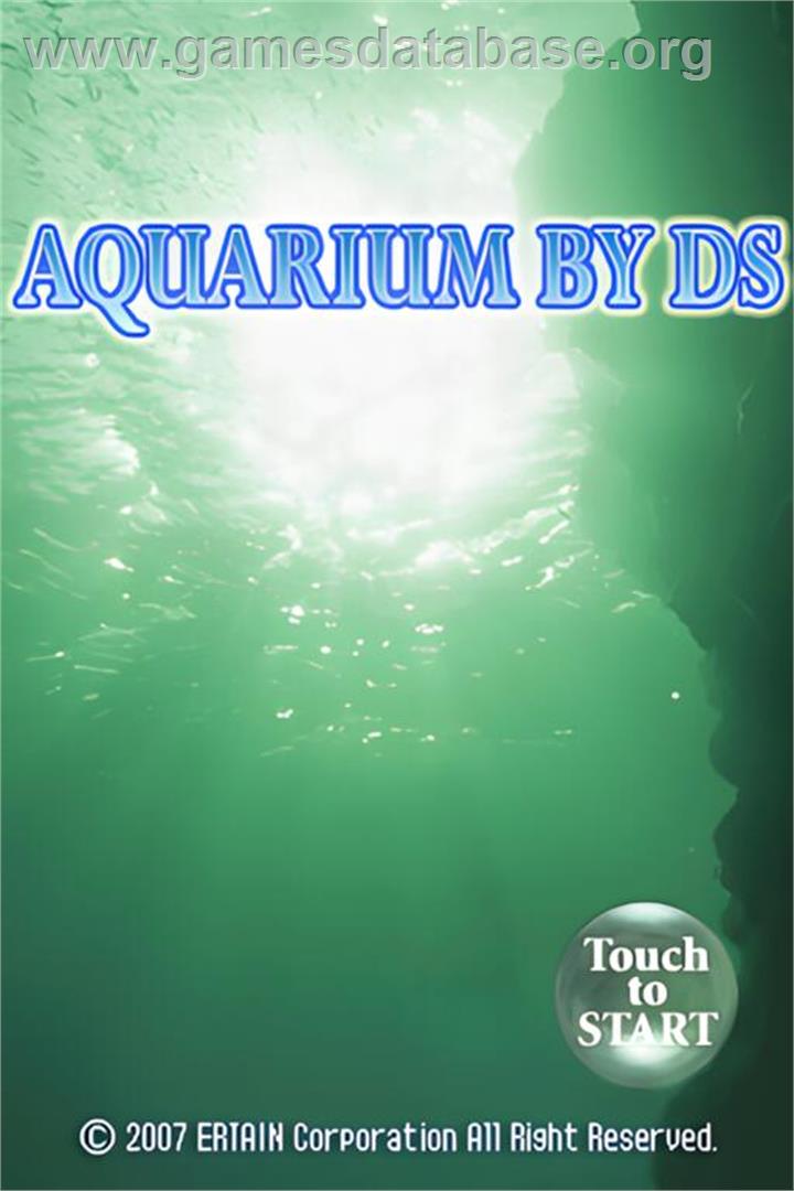 Aquarium By Ds - Nintendo DS - Artwork - Title Screen