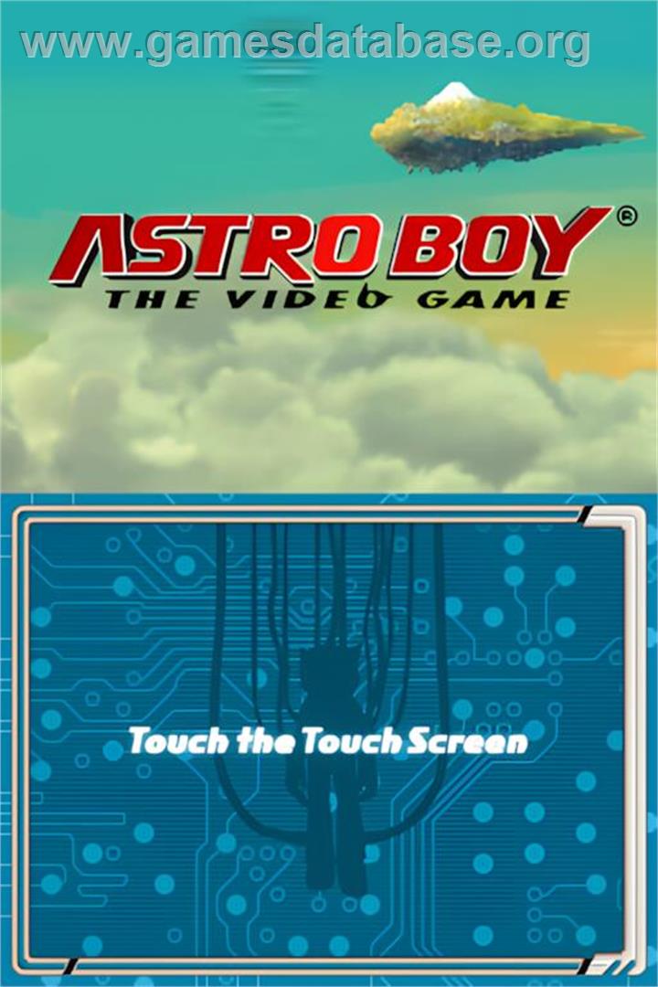 Astro Boy - The Video Game - Nintendo DS - Artwork - Title Screen