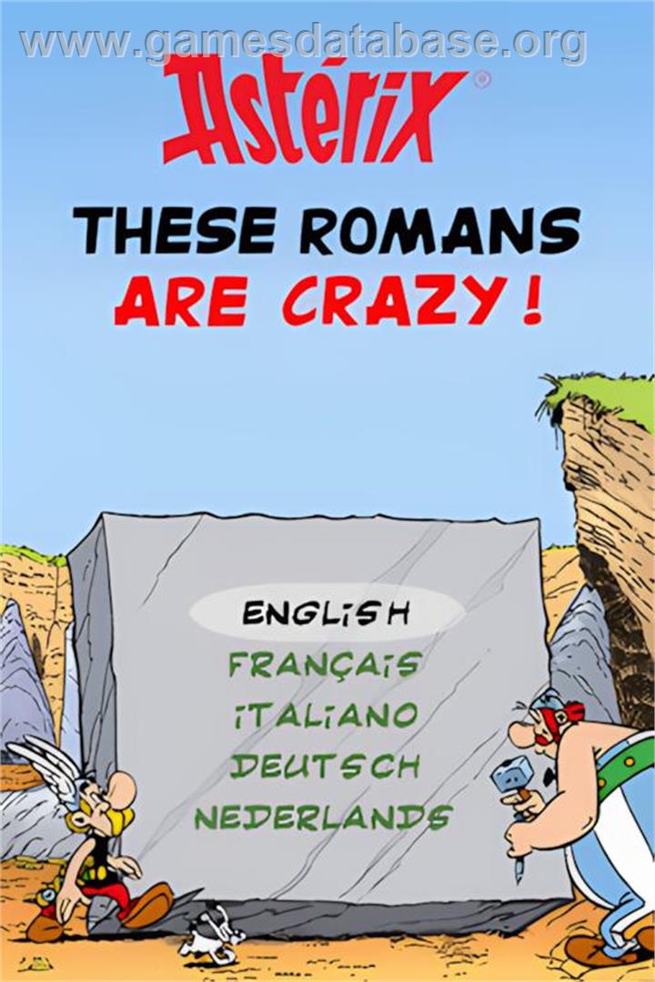 Astérix - Ils Sont Fous Ces Romains ! - Nintendo DS - Artwork - Title Screen
