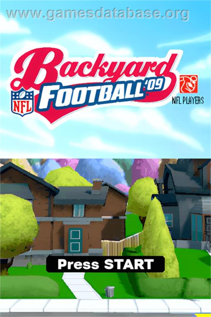 Backyard Football '09 - Nintendo DS - Artwork - Title Screen
