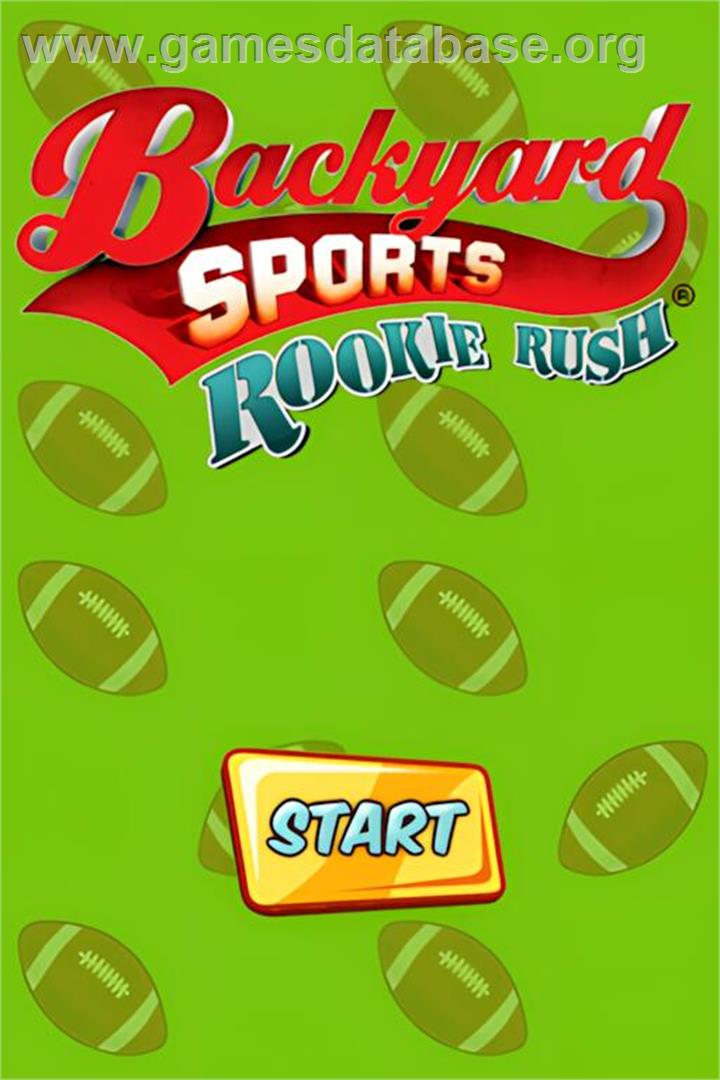 Backyard Sports - Rookie Rush - Nintendo DS - Artwork - Title Screen