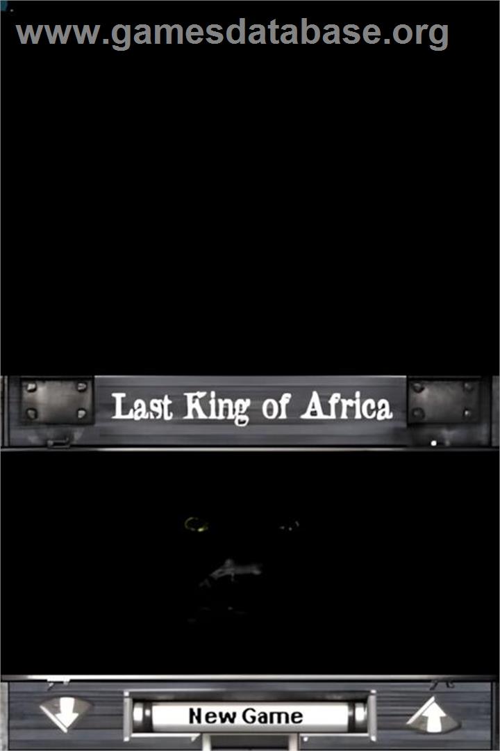 Benoit Sokal Last King Of Africa - Nintendo DS - Artwork - Title Screen
