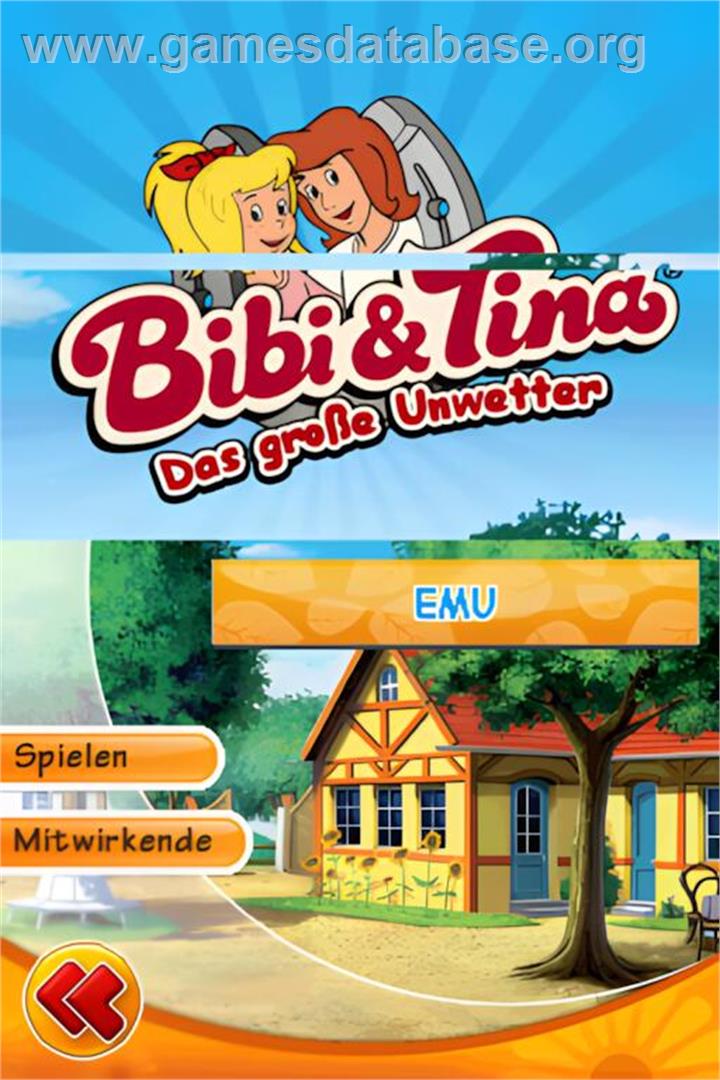 Bibi And Tina - Das Grosse Unwetter - Nintendo DS - Artwork - Title Screen