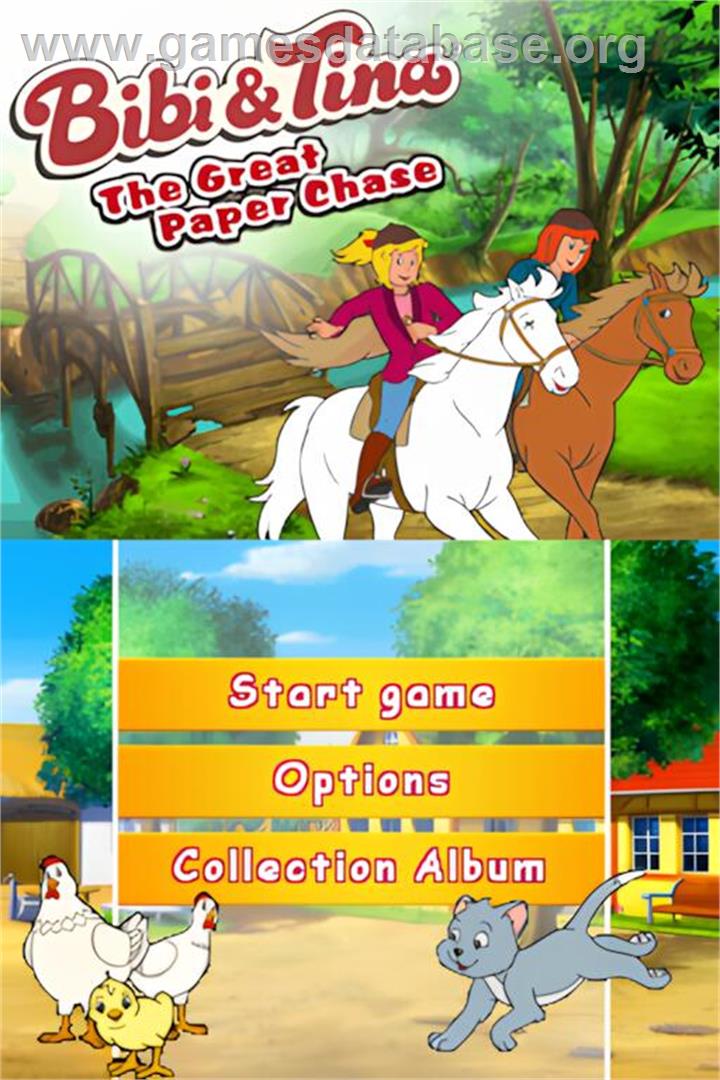 Bibi And Tina - Die Grosse Schnitzeljagd - Nintendo DS - Artwork - Title Screen