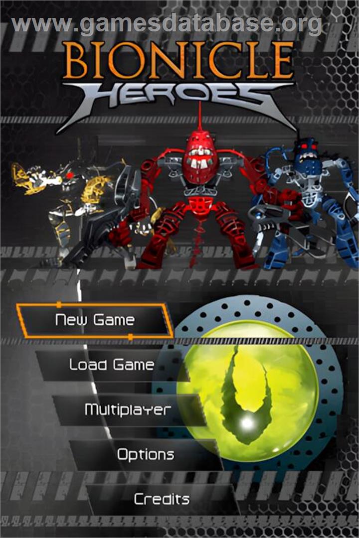 Bionicle Heroes - Nintendo DS - Artwork - Title Screen