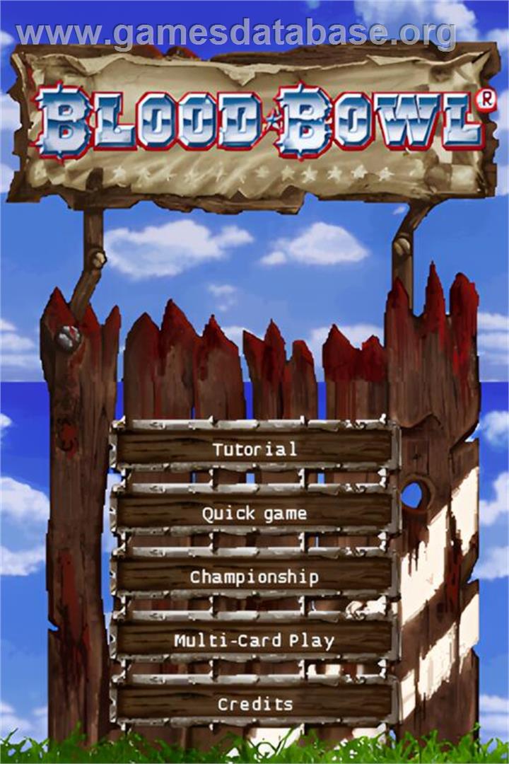 Blood Bowl - Nintendo DS - Artwork - Title Screen