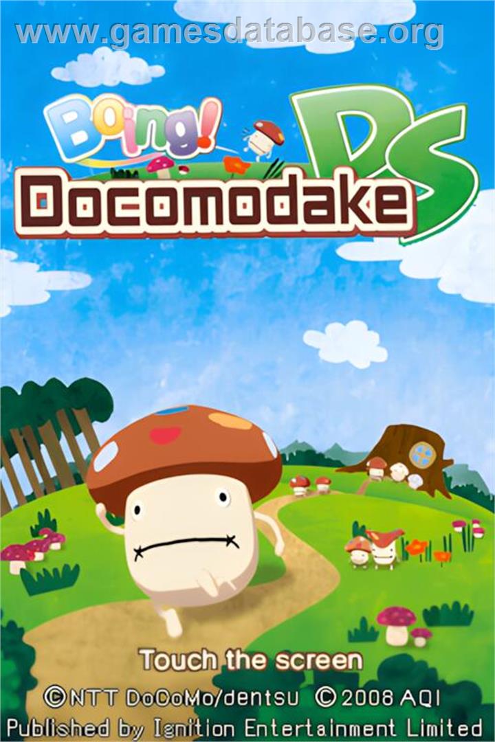 Boing! Docomodake DS - Nintendo DS - Artwork - Title Screen