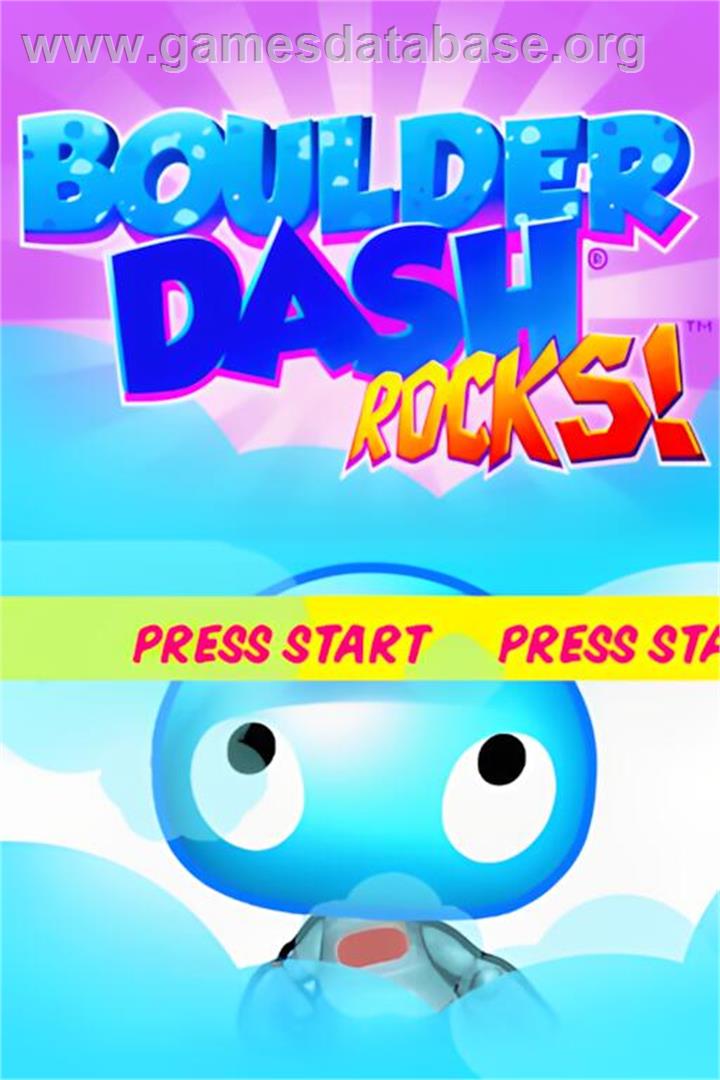 Boulder Dash Rocks - Nintendo DS - Artwork - Title Screen