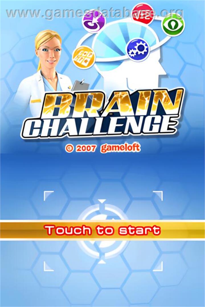 Brain Challenge - Nintendo DS - Artwork - Title Screen