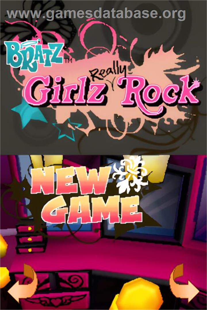 Bratz - Girlz Really Rock - Nintendo DS - Artwork - Title Screen