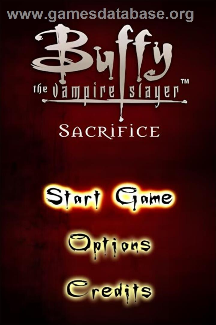 Buffy The Vampire Slayer - Sacrifice - Nintendo DS - Artwork - Title Screen