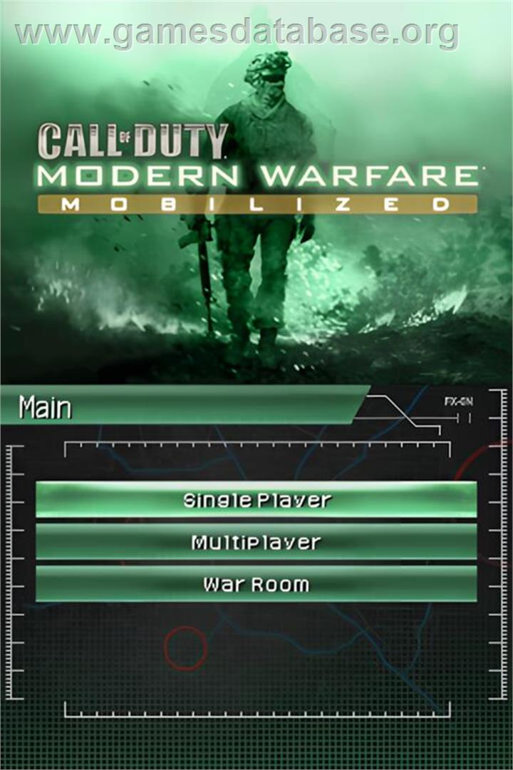 Call Of Duty - Modern Warfare - Mobilized - Nintendo DS - Artwork - Title Screen
