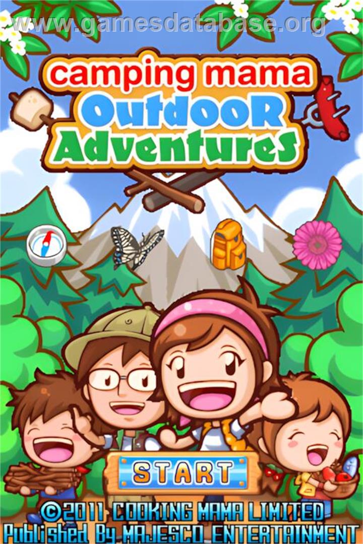Camping Mama - Outdoor Adventures - Nintendo DS - Artwork - Title Screen