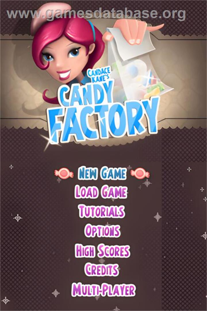 Candace Kane's Candy Factory - Nintendo DS - Artwork - Title Screen