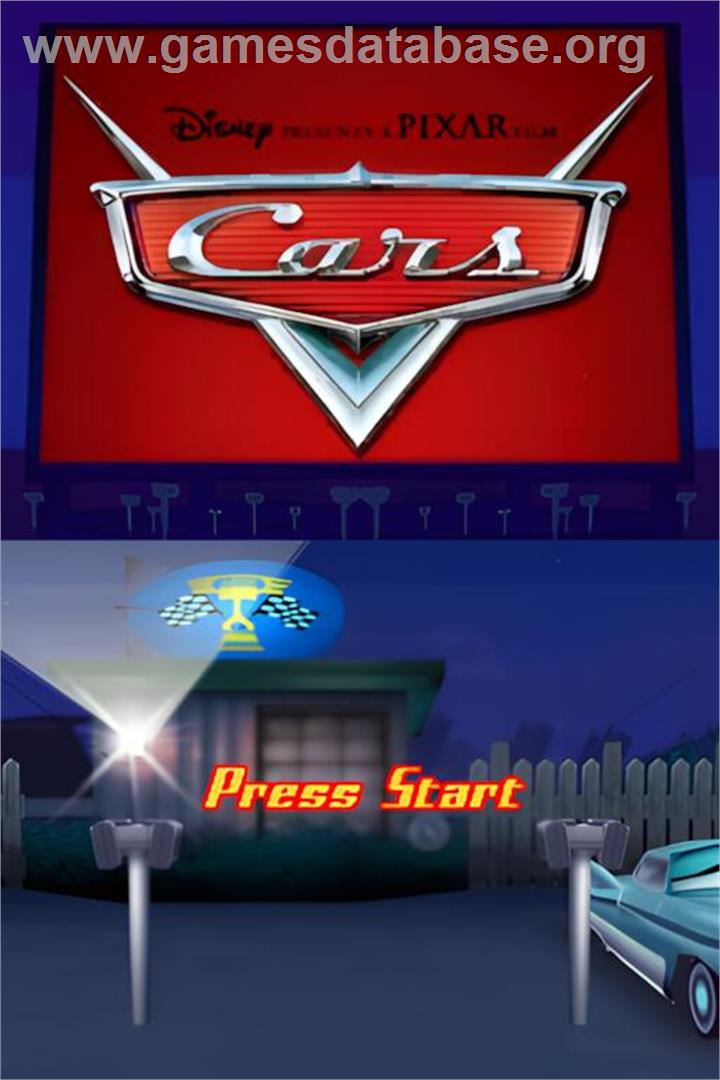 Cars - Nintendo DS - Artwork - Title Screen
