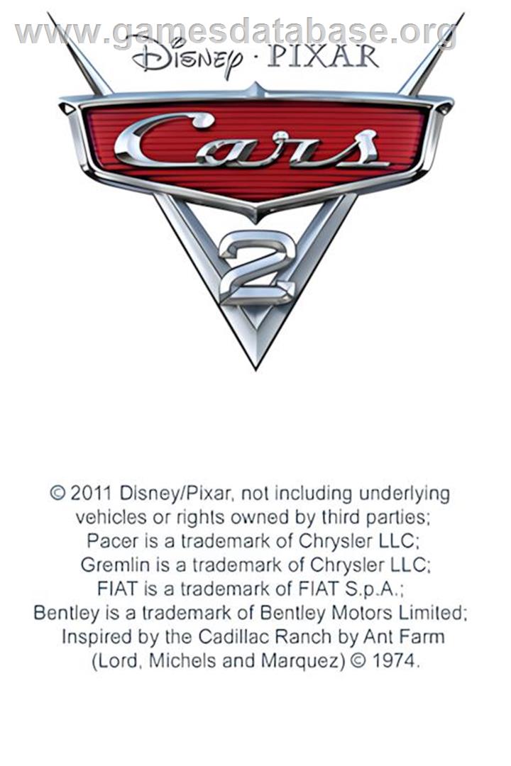 Cars 2 - Nintendo DS - Artwork - Title Screen
